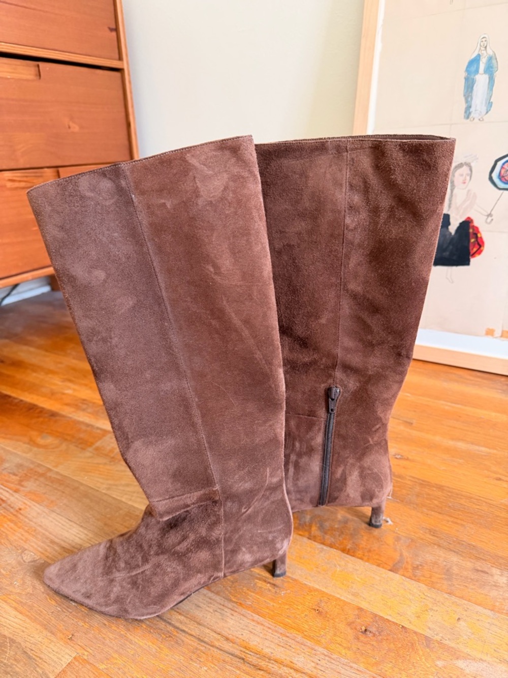 Sezane leane boot in mocha - Picture 3 of 3